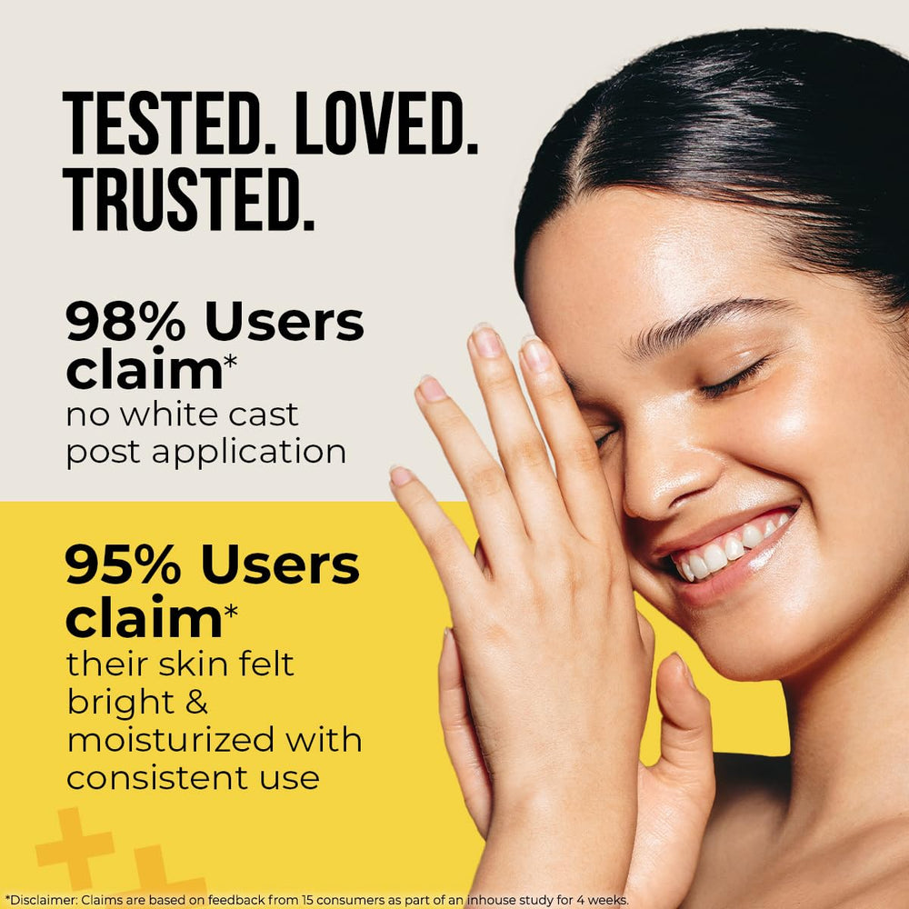 Dr. Sheth's sunscreen layered under makeup showing smooth compatibility