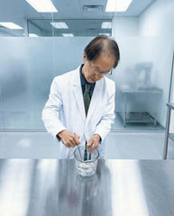 Dr Song bottle included in morning routine scene, conveying glow-enhancing daily use benefit