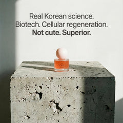 Dr Song bottle next to moisturizer for scale, clarifying size and layering compatibility benefit