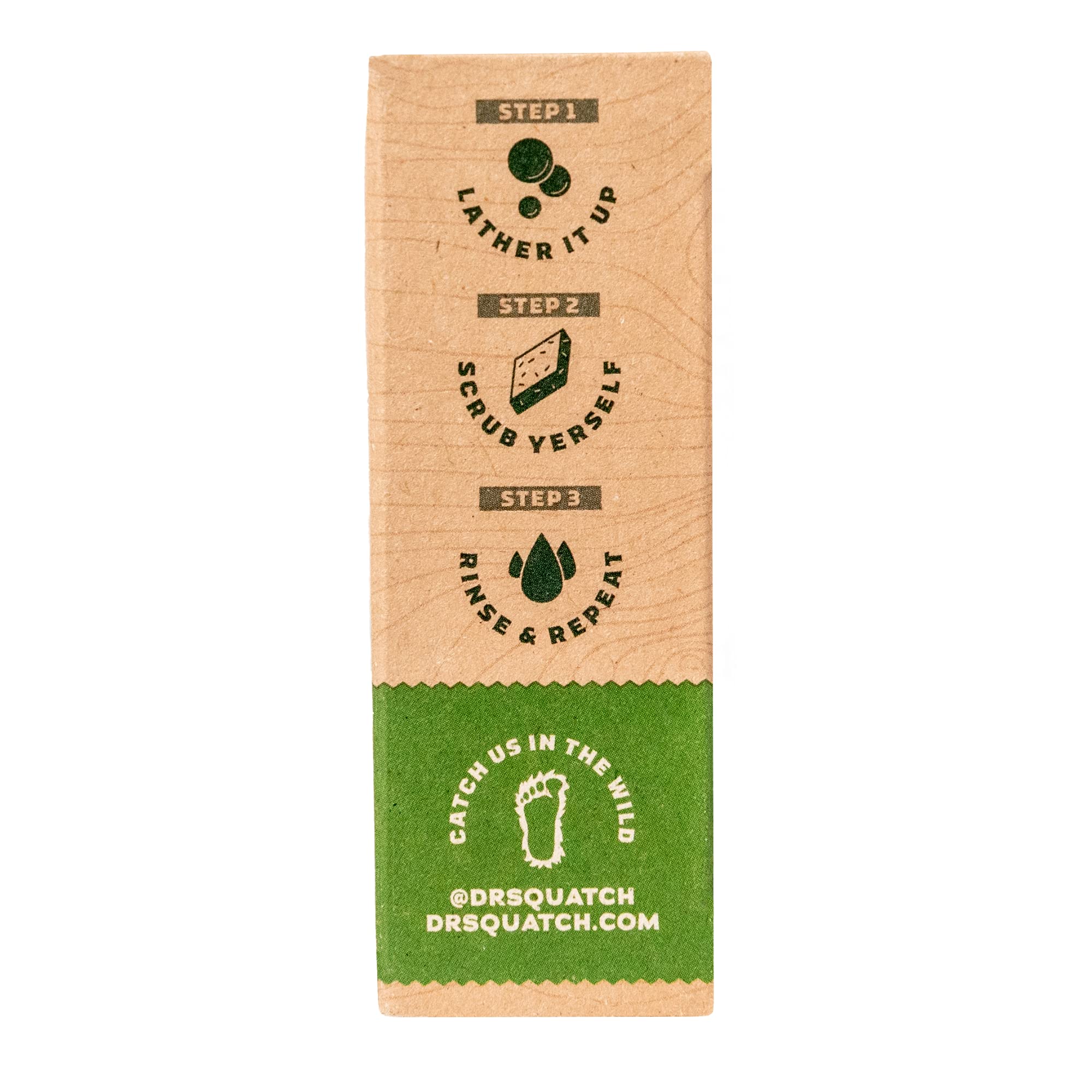 Dr. Squatch Alpine Sage in shower lifestyle scene delivering woody scent
