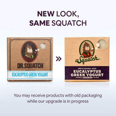 Dr. Squatch eucalyptus bar side profile revealing natural texture and grip