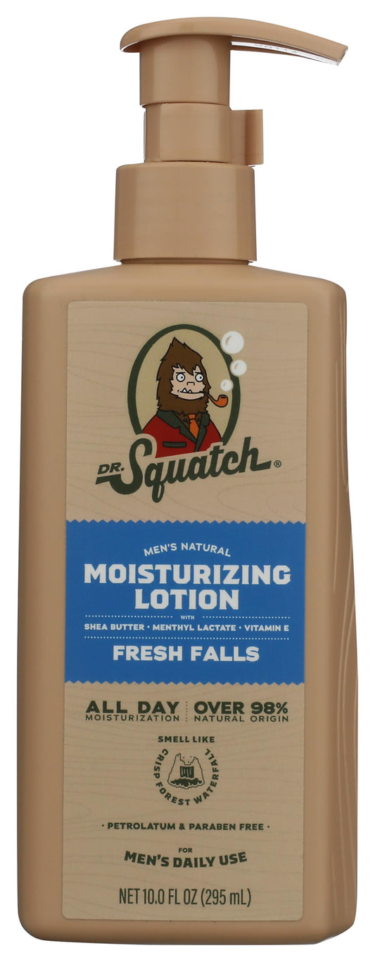 Dr. Squatch Fresh Falls Conditioner front bottle showing label and benefits
