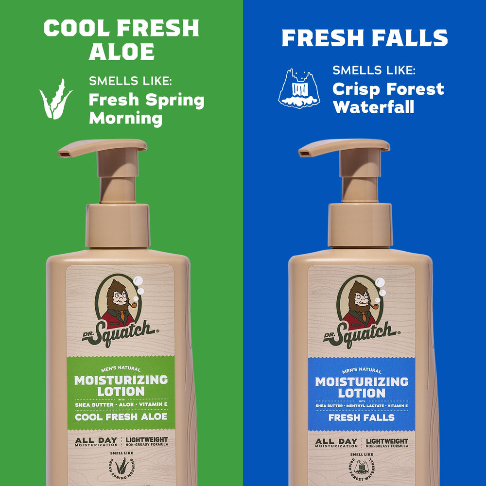 Dr. Squatch Cool Fresh Aloe bottle showing light, clean scent
