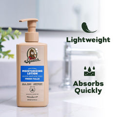 Dr. Squatch lotion texture close-up demonstrating fast absorption