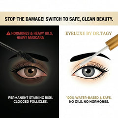 DR.TAGY Eyeluxe on makeup table showing primer-ready layering benefit