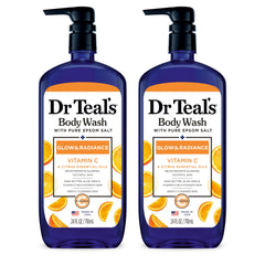 Dr Teal's front packaging showing glow and radiance benefits