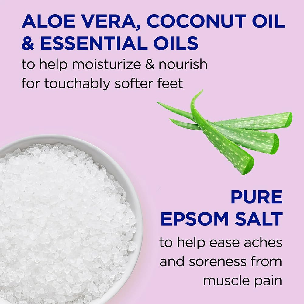 Dr Teal's person applying scrub to heels to soften rough skin
