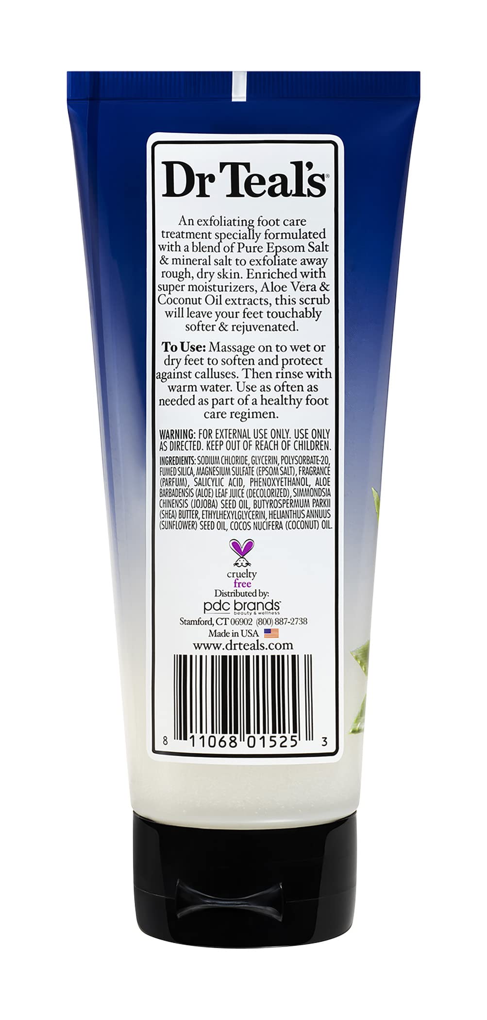 Dr Teal's open jar texture with creamy scrub for smooth application