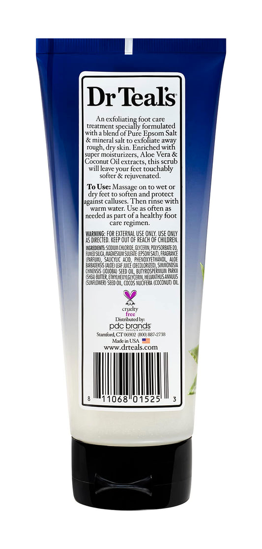 Dr Teal's open jar texture with creamy scrub for smooth application