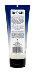 Dr Teal's open jar texture with creamy scrub for smooth application