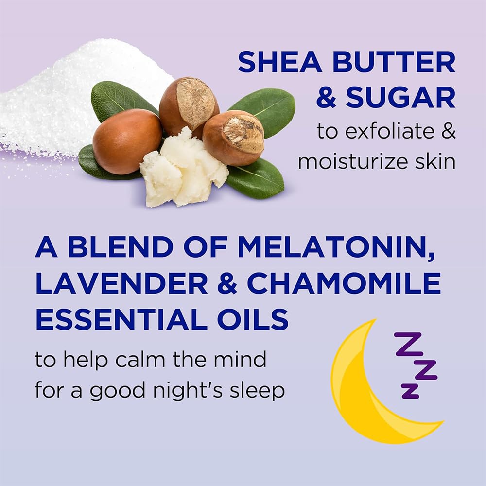 Dr Teal's applying lotion to forearm for soothing nighttime moisture