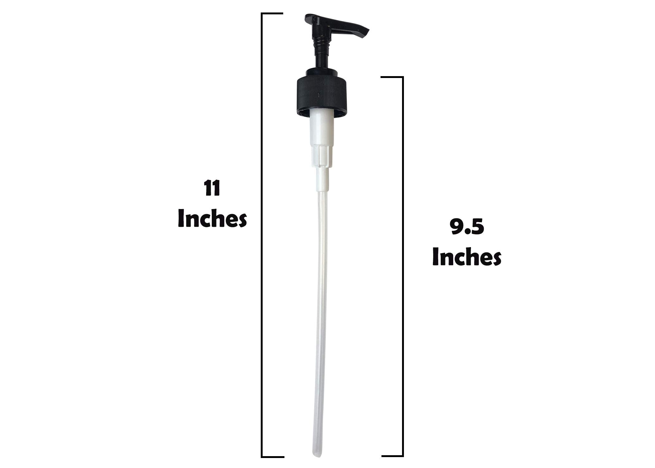 Dr. Woods pump tube length detail showing trim-to-fit convenience