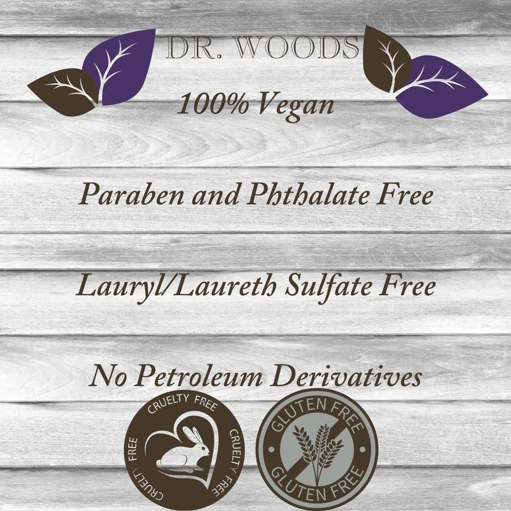 Dr. Woods used on face and hands demonstrating gentle cleansing action