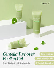 DR.PEPTI gel texture close-up with smooth consistency for gentle exfoliation