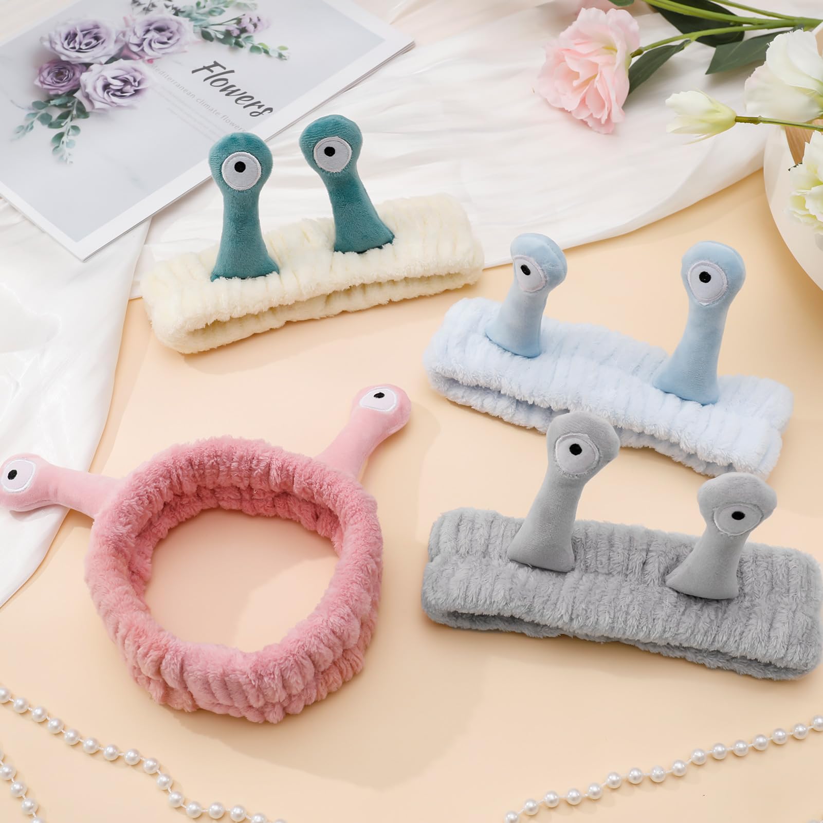 DragonflyDreams headband in spa setting showing relaxed, stylish skincare support