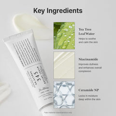 Dr.Althea product staged with botanicals to show soothing botanical benefits