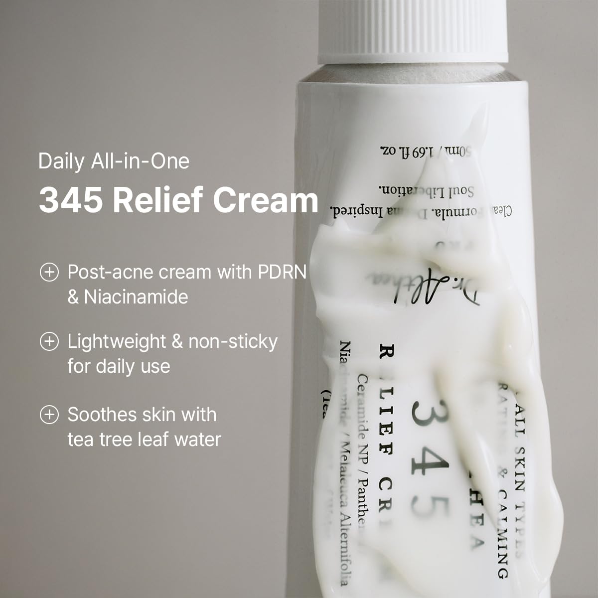 Dr.Althea cream label showing niacinamide and Ceramide NP benefits
