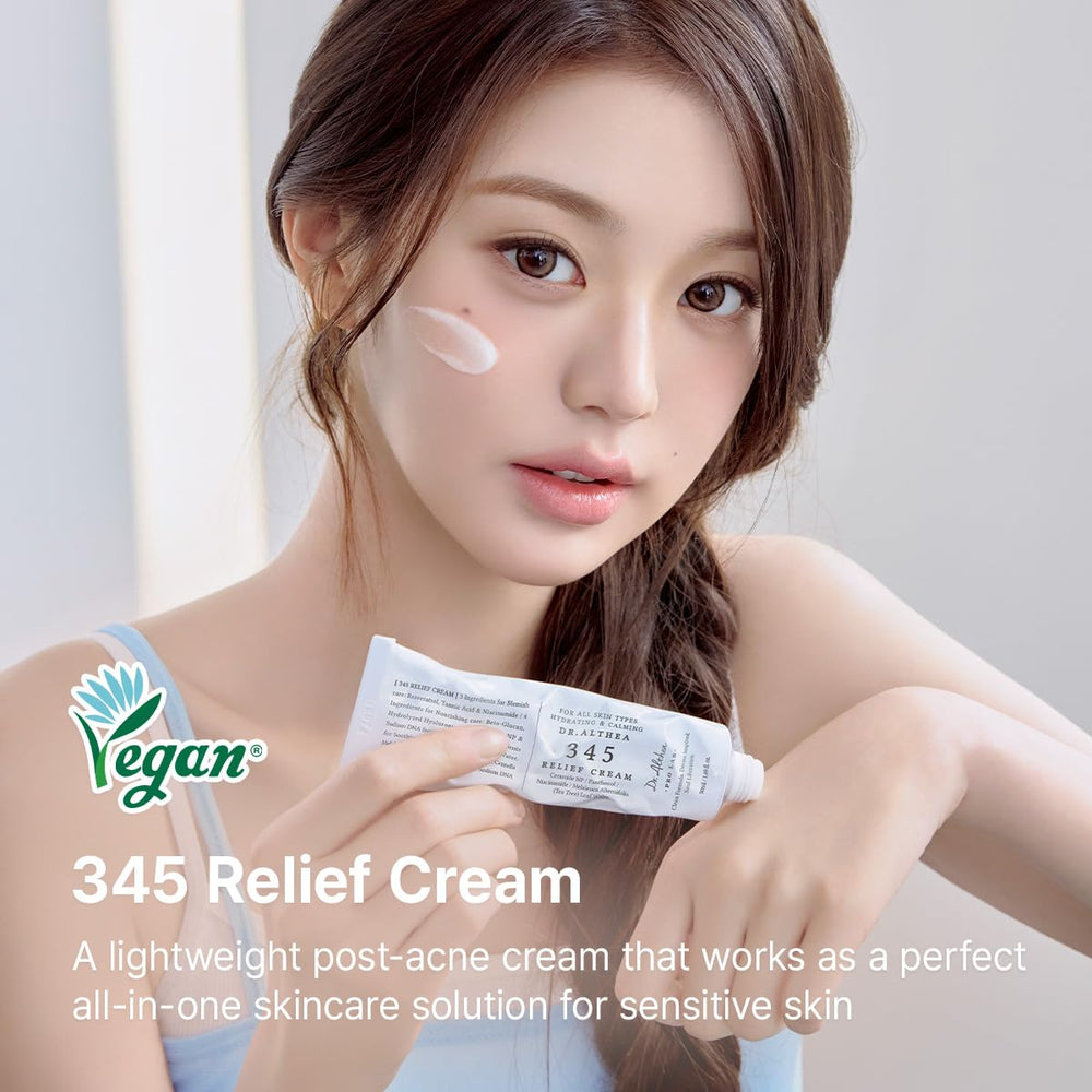 Dr.Althea cream texture close-up highlighting silky non-greasy finish