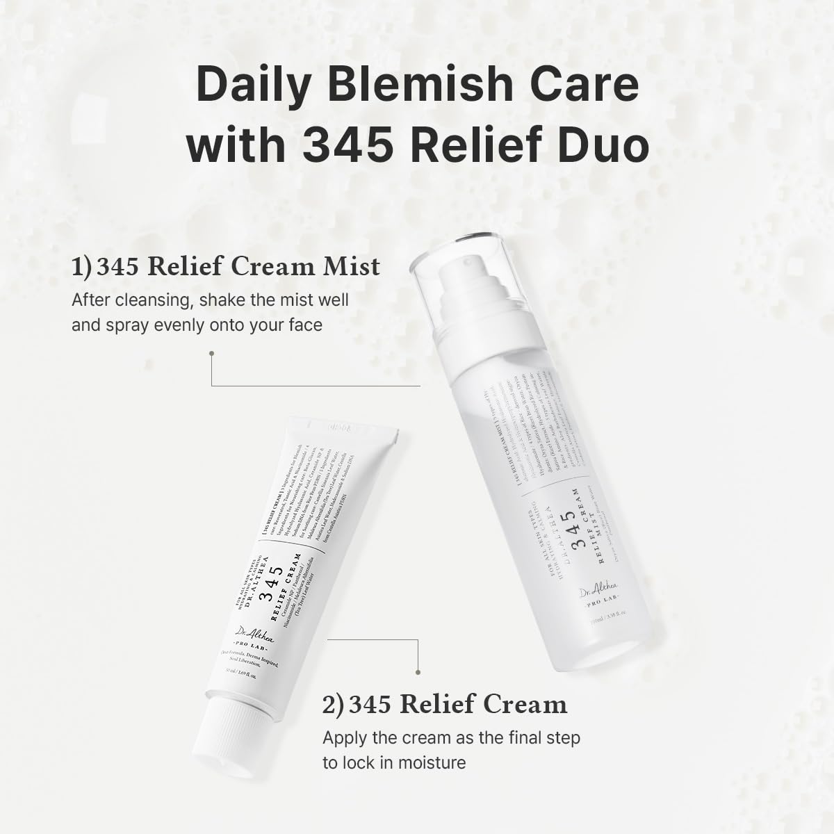 Dr.Althea cream swiped on skin showing smooth, non-greasy finish