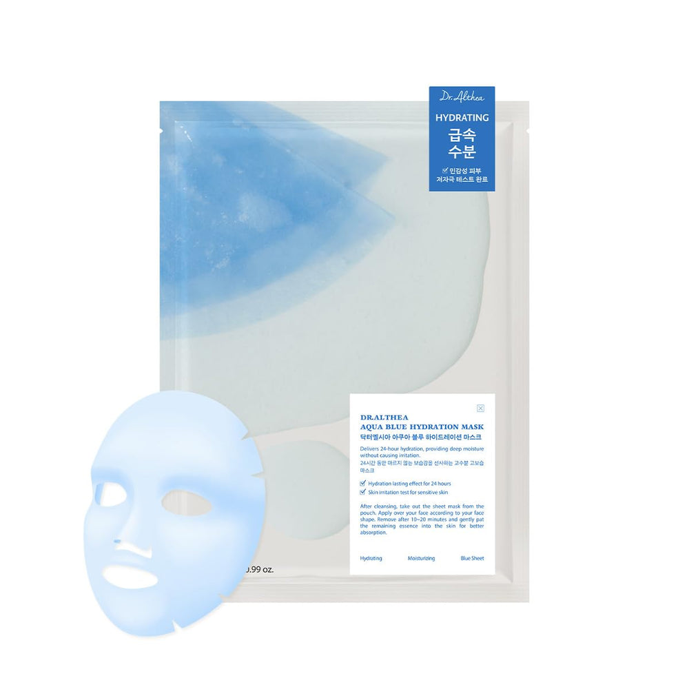 Dr.Althea front packaging showing product and calming blue color benefits