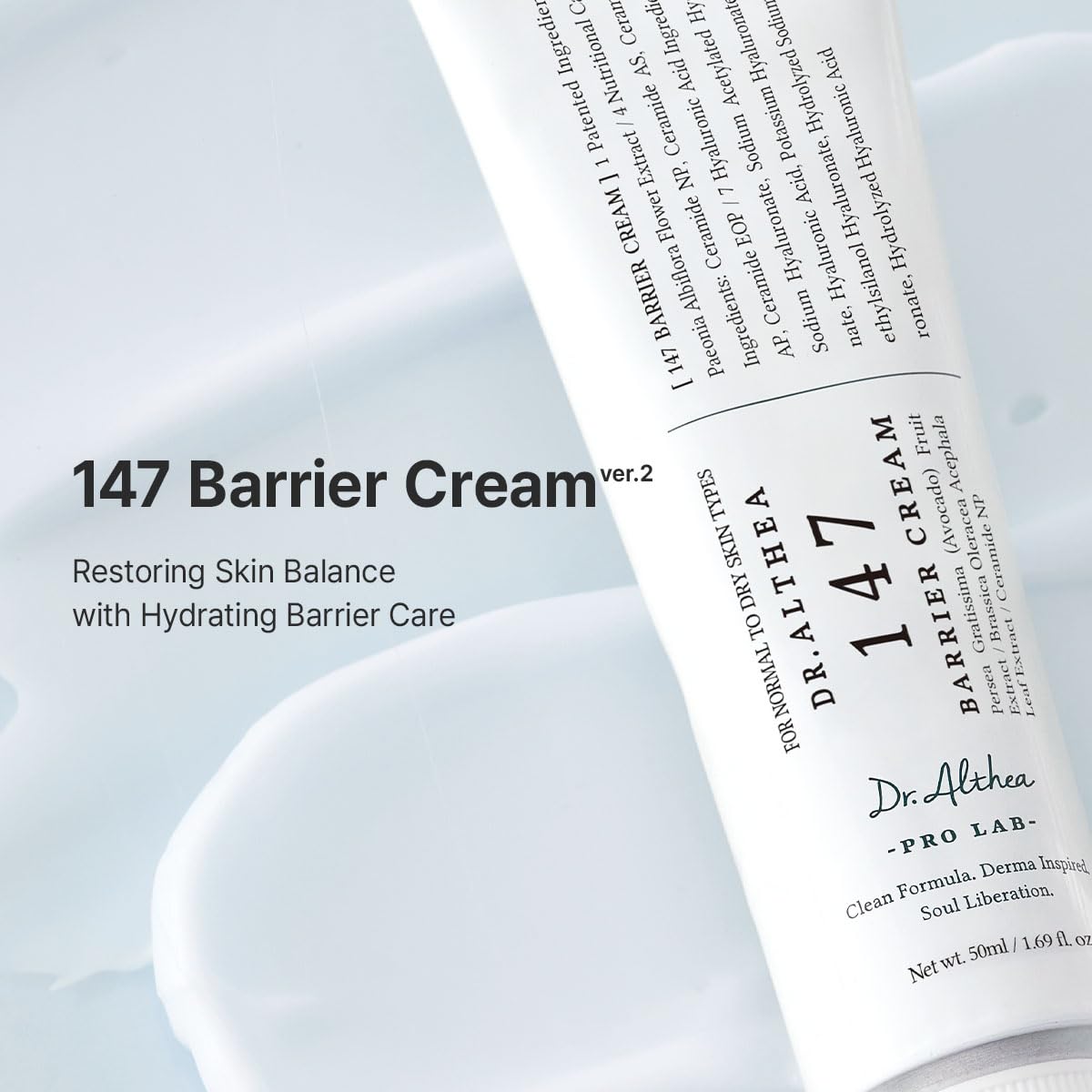 Dr.Althea texture close-up highlighting silky finish and quick absorption