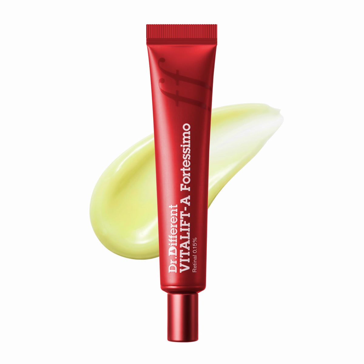 Dr.Different front tube view showing product branding and clean design benefit clarity