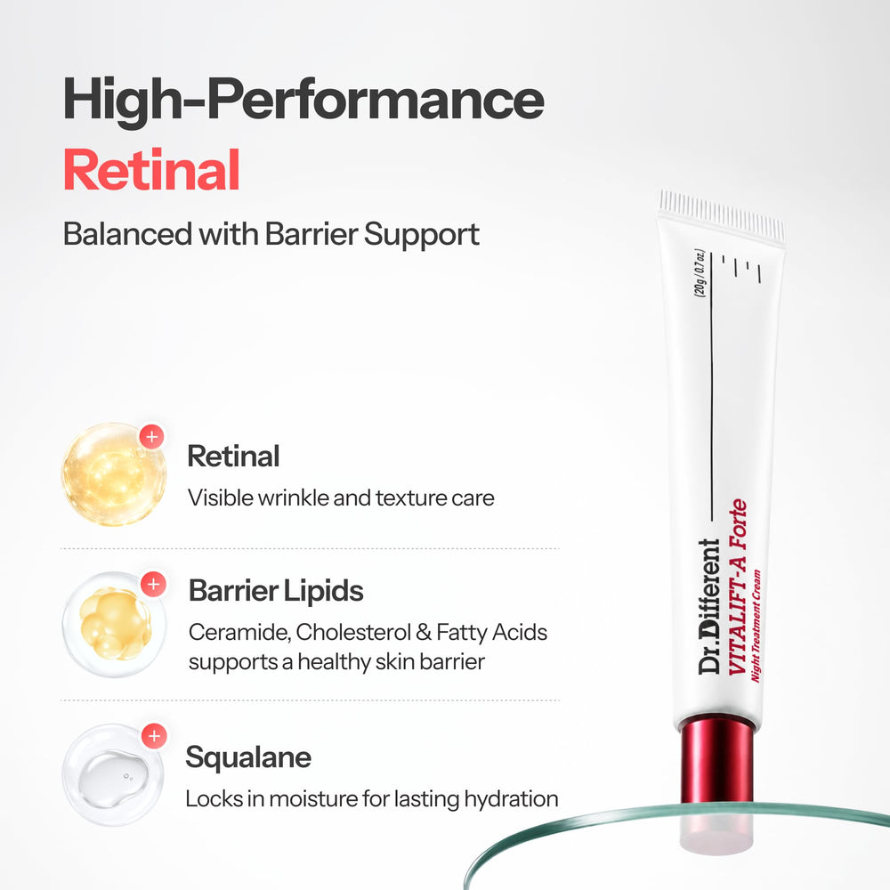 Dr.Different applying cream during night routine demonstrating ease of use and absorption