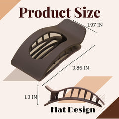 Drealoe side profile of clip illustrating flat low-profile comfort and secure hold