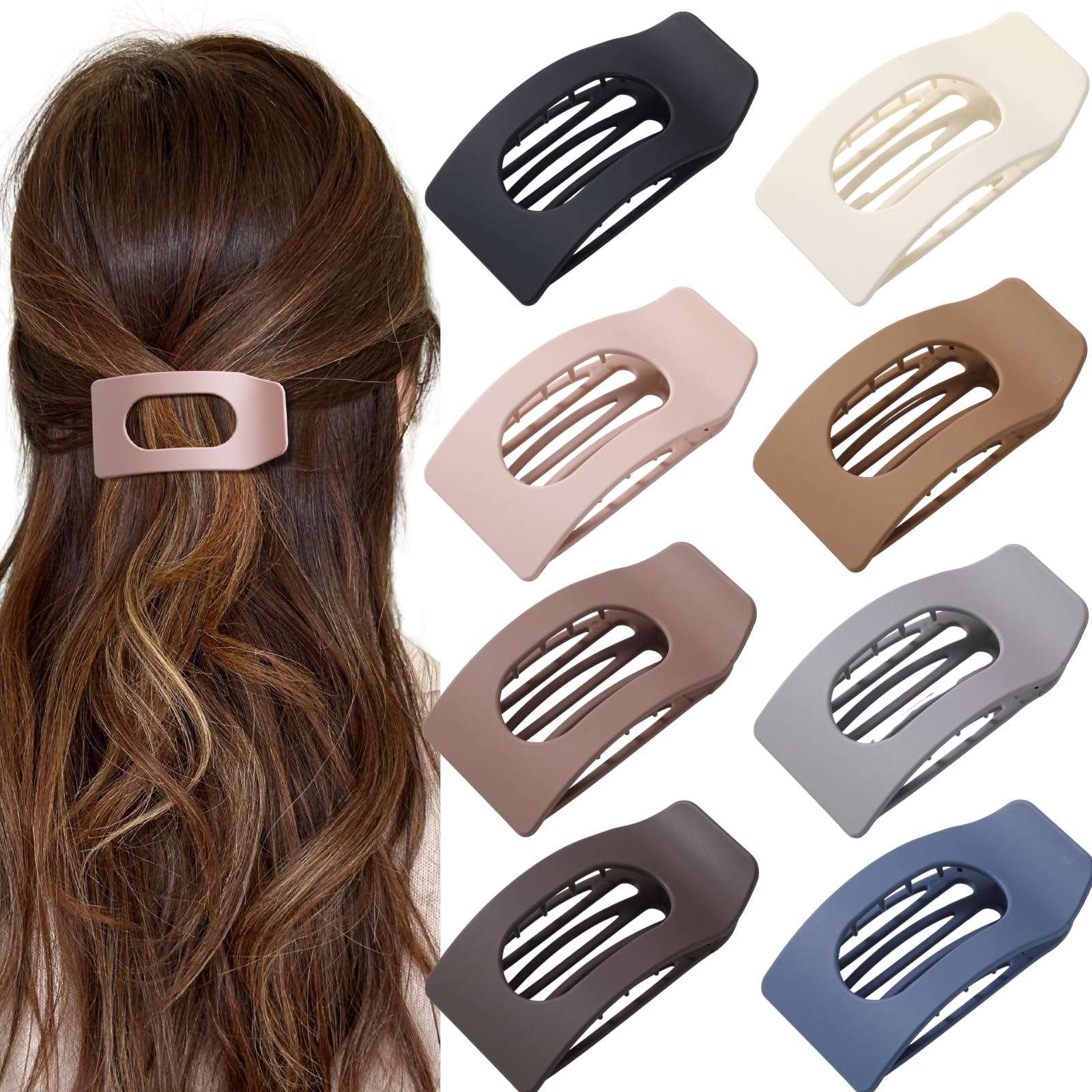 Drealoe elegant matte gift box open to show clips packaged neatly