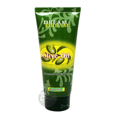 Dreamgirl in-use scene applying oil to forearm demonstrating quick absorption and glow
