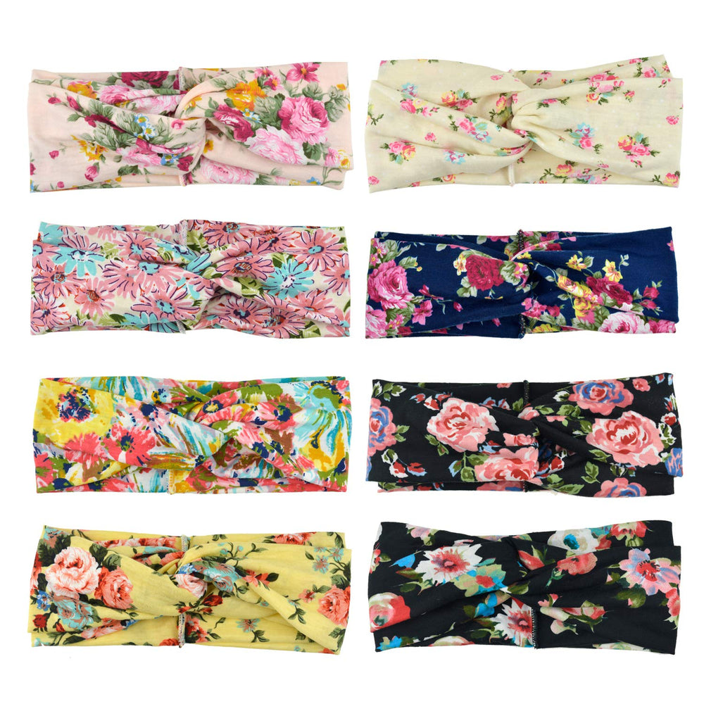 DRESHOW close-up fabric texture of floral headband highlighting softness and breathability