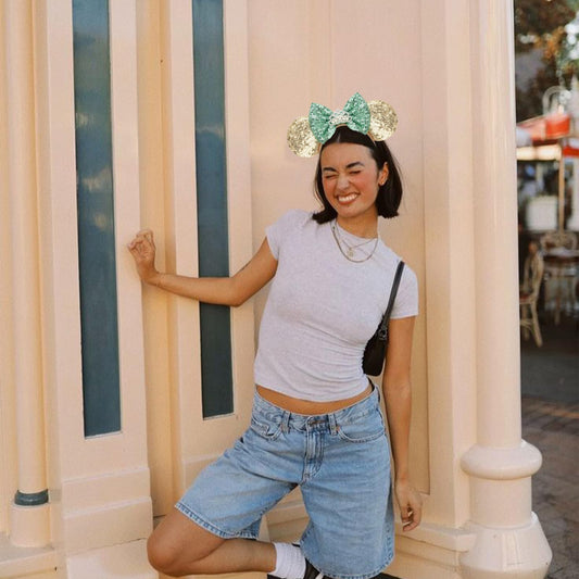 DRESHOW close-up of sequin texture highlighting sparkle and durable finish