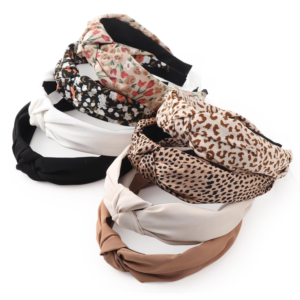 DRESHOW flat lay of all eight headbands, shows variety and gift-ready set