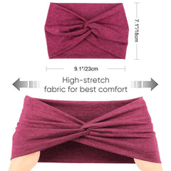 DRESHOW four color headbands on table showing outfit-matching versatility benefit