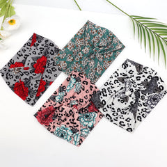 DRESHOW all four headbands laid flat showing color choices and outfit-matching benefit