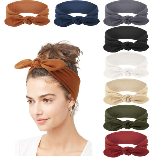 DRESHOW front view of eight-pack headbands shows variety and convenience