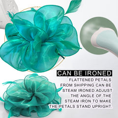 DRESHOW fascinator on a reception table adding classic event flair