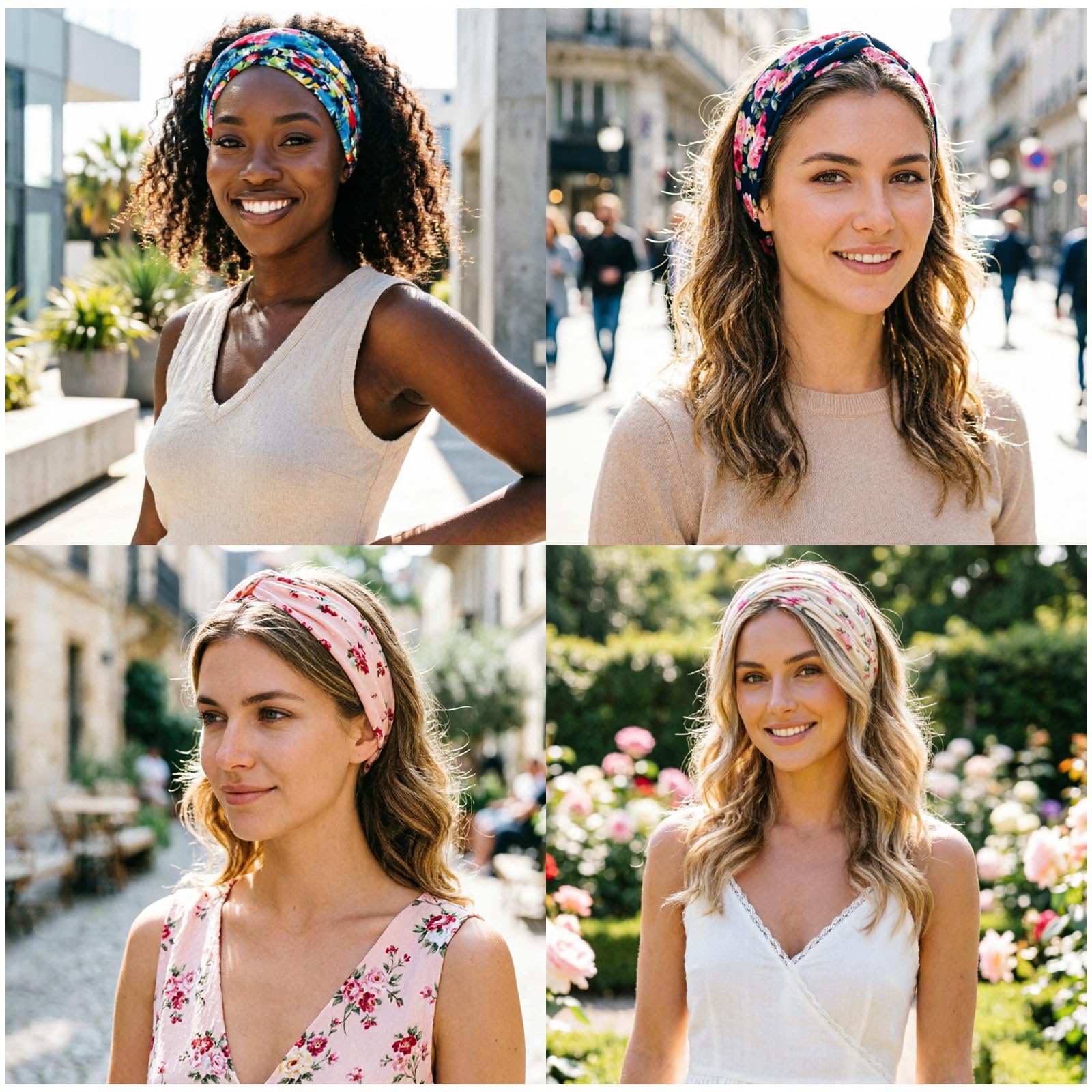 DRESHOW knotted turban detail showing stylish twist and comfort