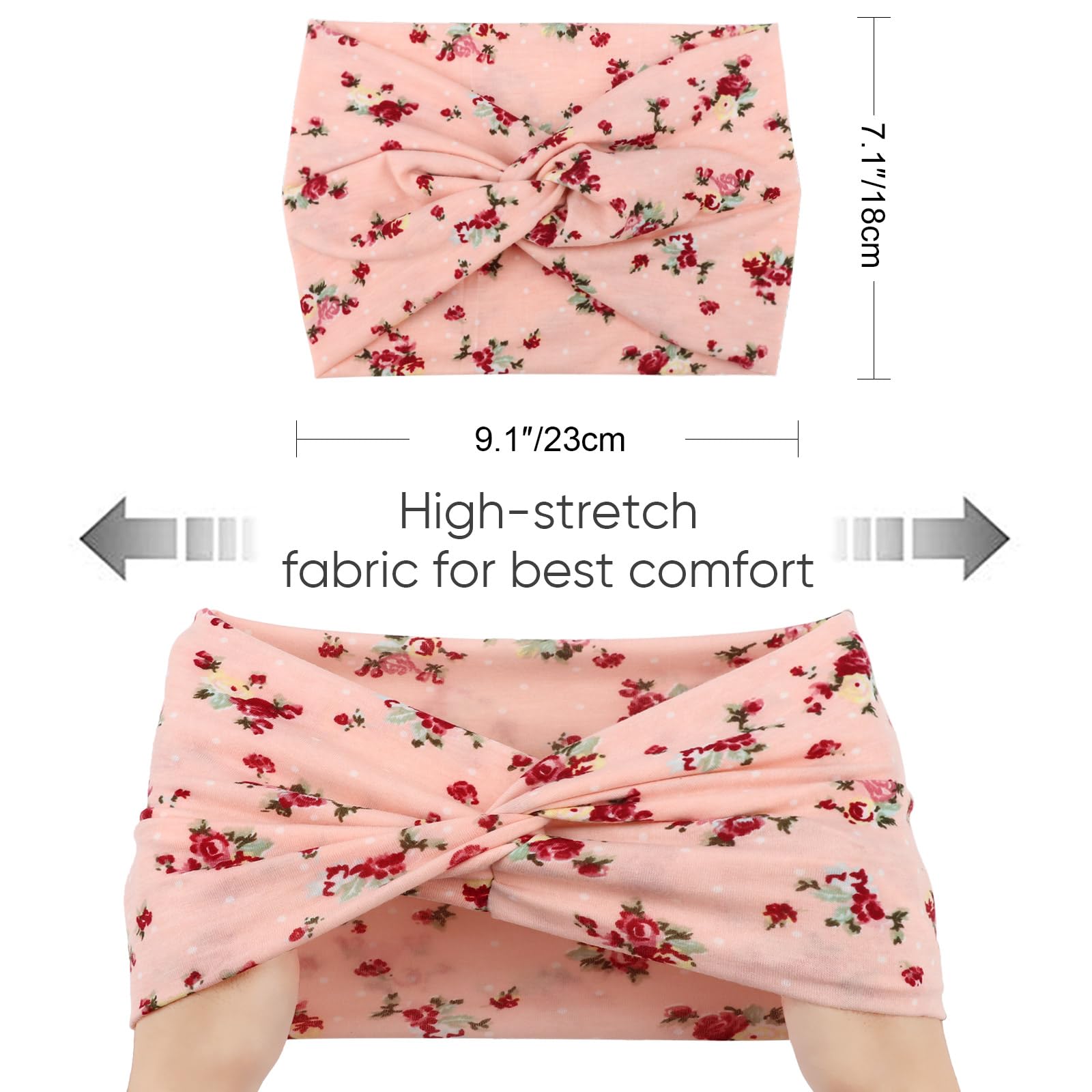 DRESHOW headband styled with casual outfit illustrating polished look benefit