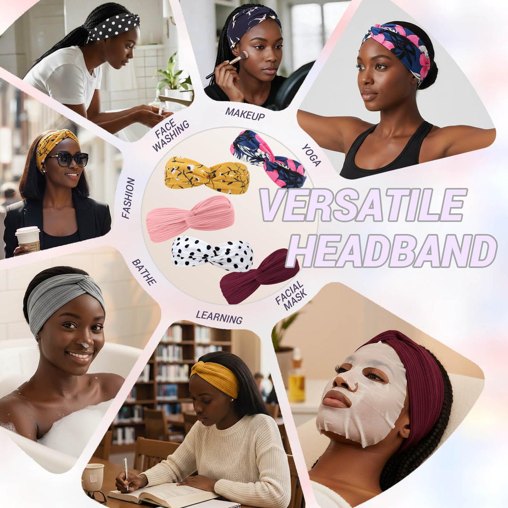 DRESHOW holding hair during makeup routine to keep strands away