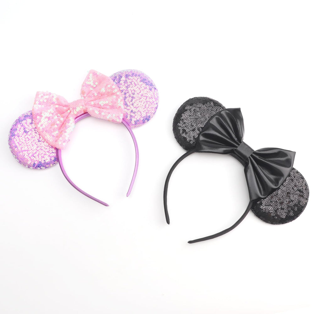 DRESHOW two headbands laid flat, showing included pair and color options
