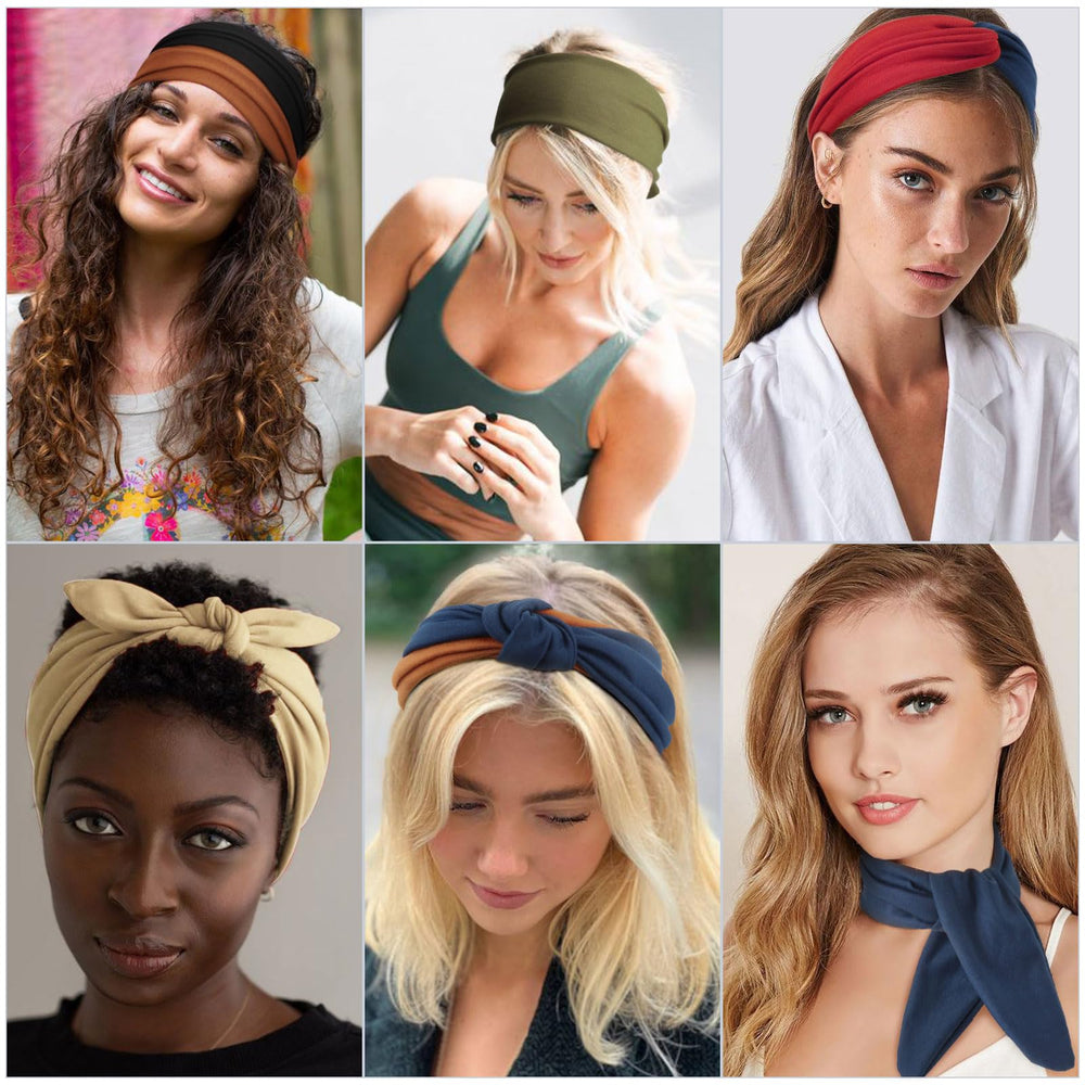 DRESHOW headbands beside a ruler showing compact size and portability