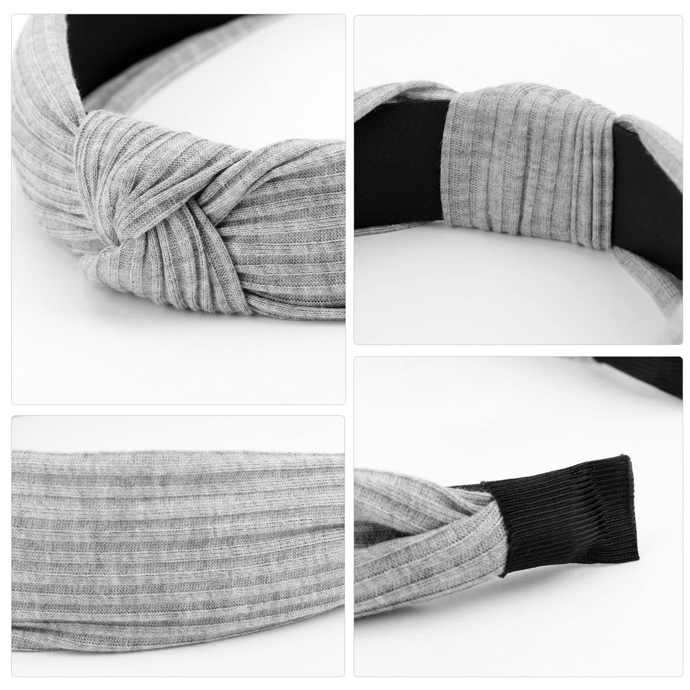 DRESHOW headband held in hand showing adaptable size and fit