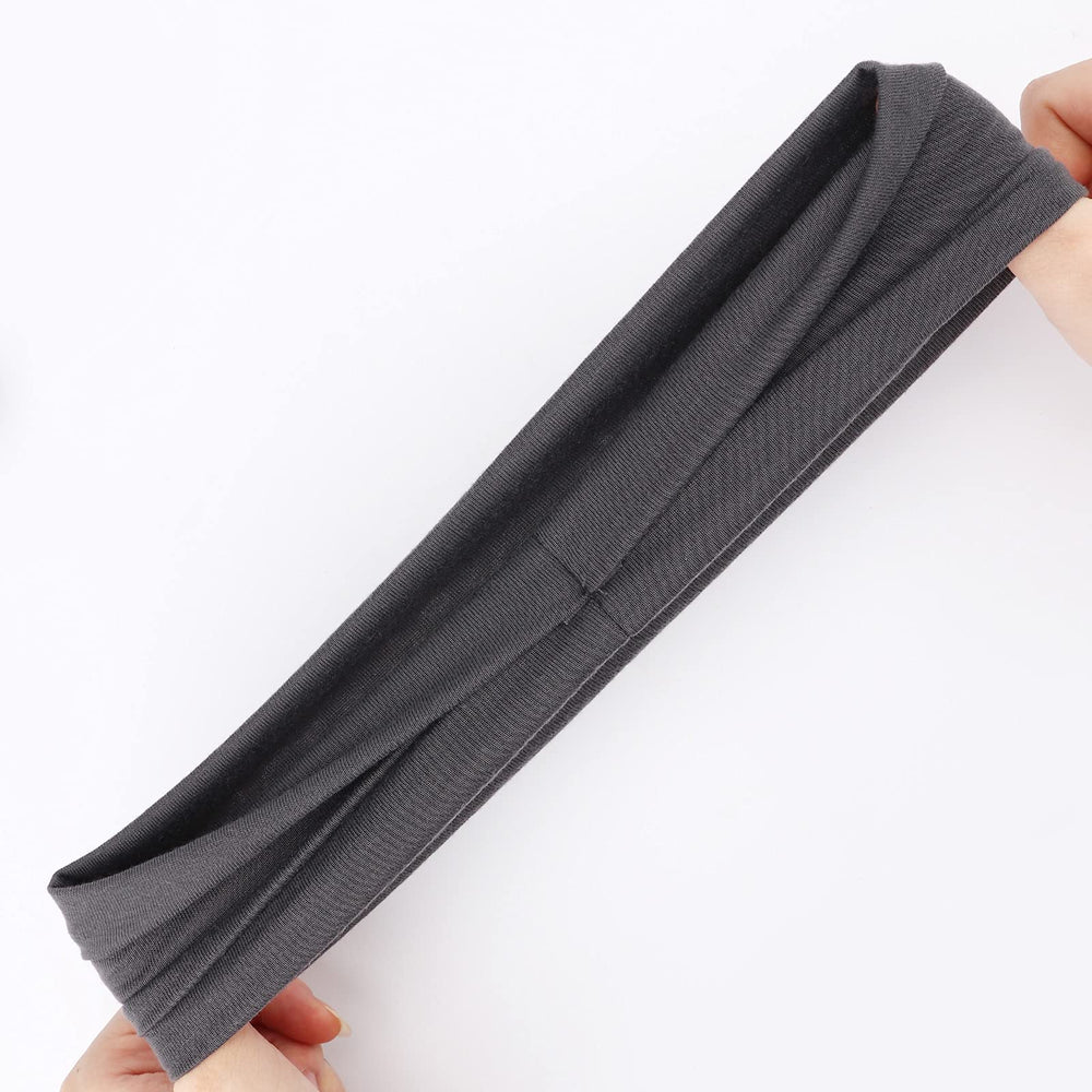 DRESHOW headband air-drying flat after wash to show easy care benefit