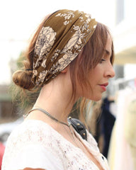 DRESHOW model wearing headband outdoors showing secure fit and everyday style benefit