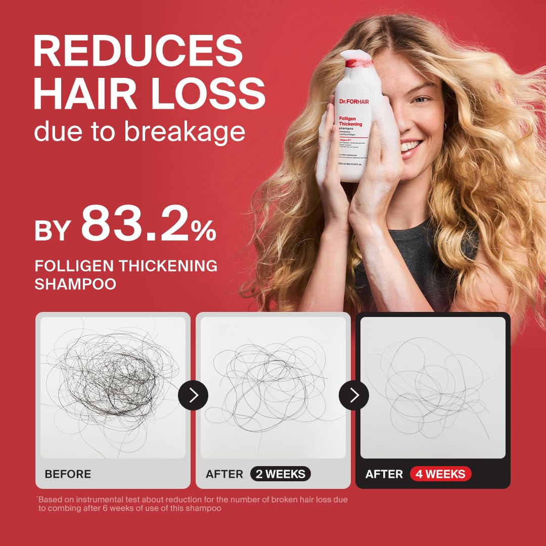 DR.FORHAIR conditioner cream texture illustrating lightweight smoothing and detangling