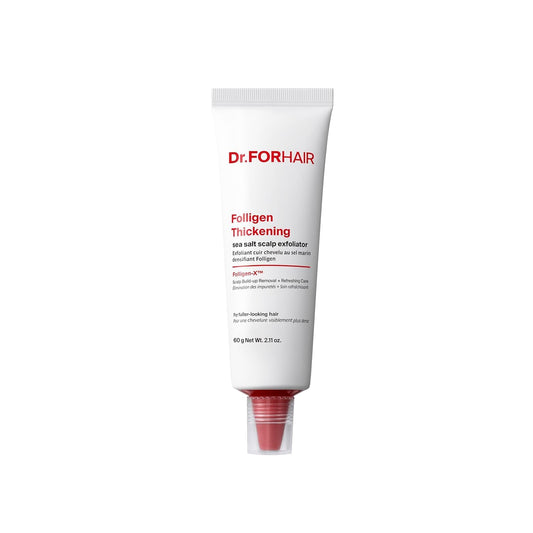 DR.FORHAIR front packaging showing 2.11 oz exfoliator and clear branding