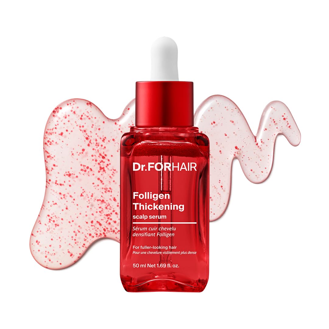 Dr.FORHAIR front packaging showing pump bottle and brand benefit