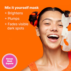 Dr.Jart+ opened sheet mask on flat surface highlighting saturated fabric