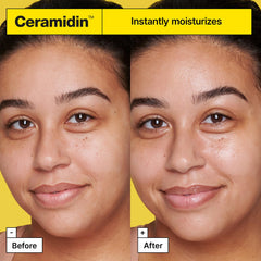 Dr.Jart+ ingredients label with ceramide and panthenol benefits visible